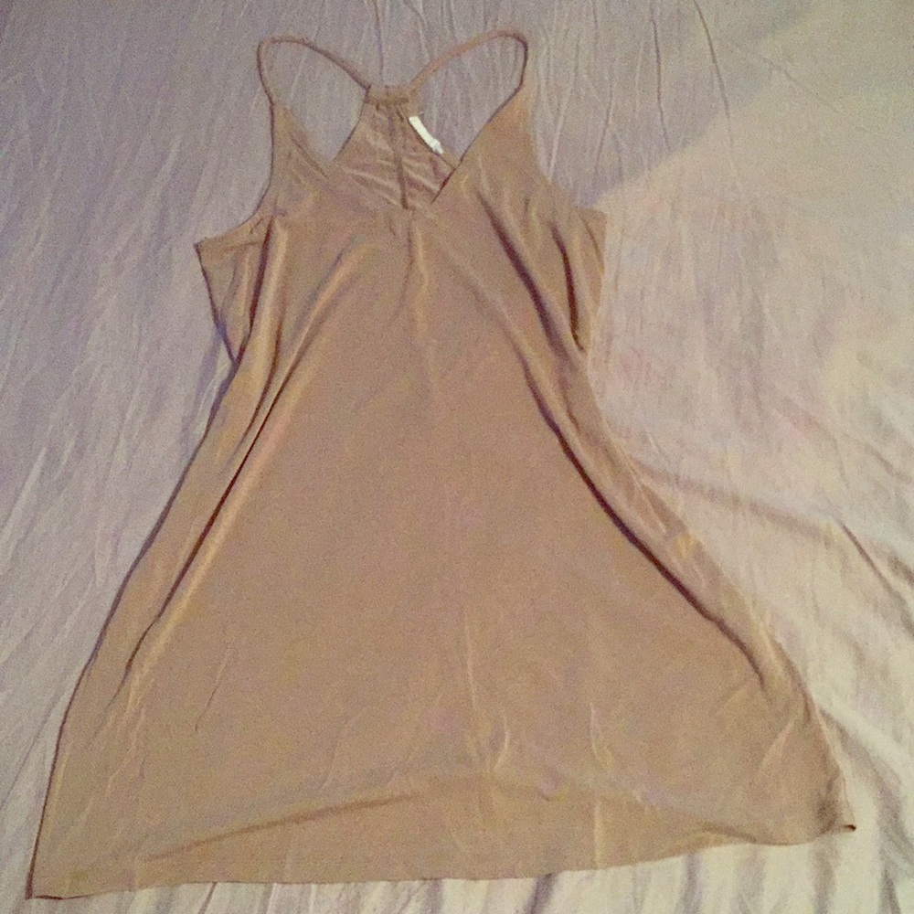 Taupe/Mocha Racerback Tank Dress